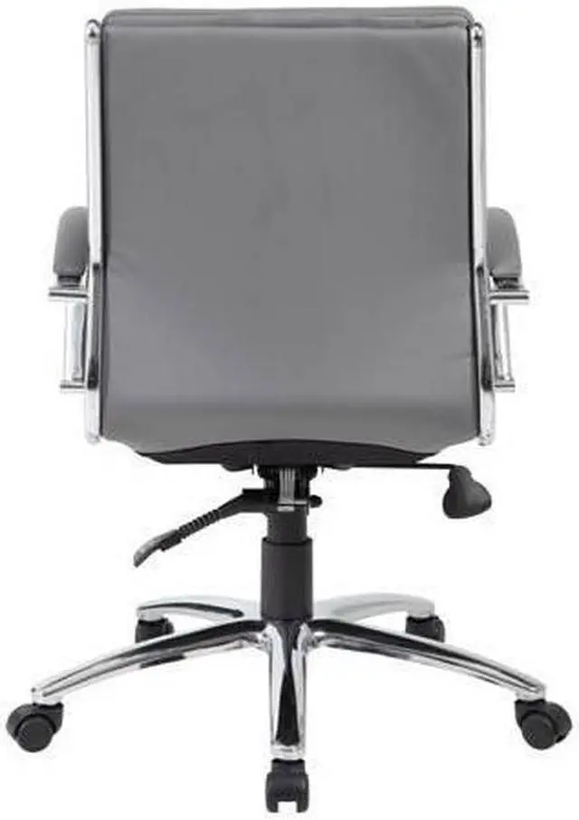 Alt view image 5 of 9 - Boss Office CaressoftPlus Executive Mid-Back Chair in Gray