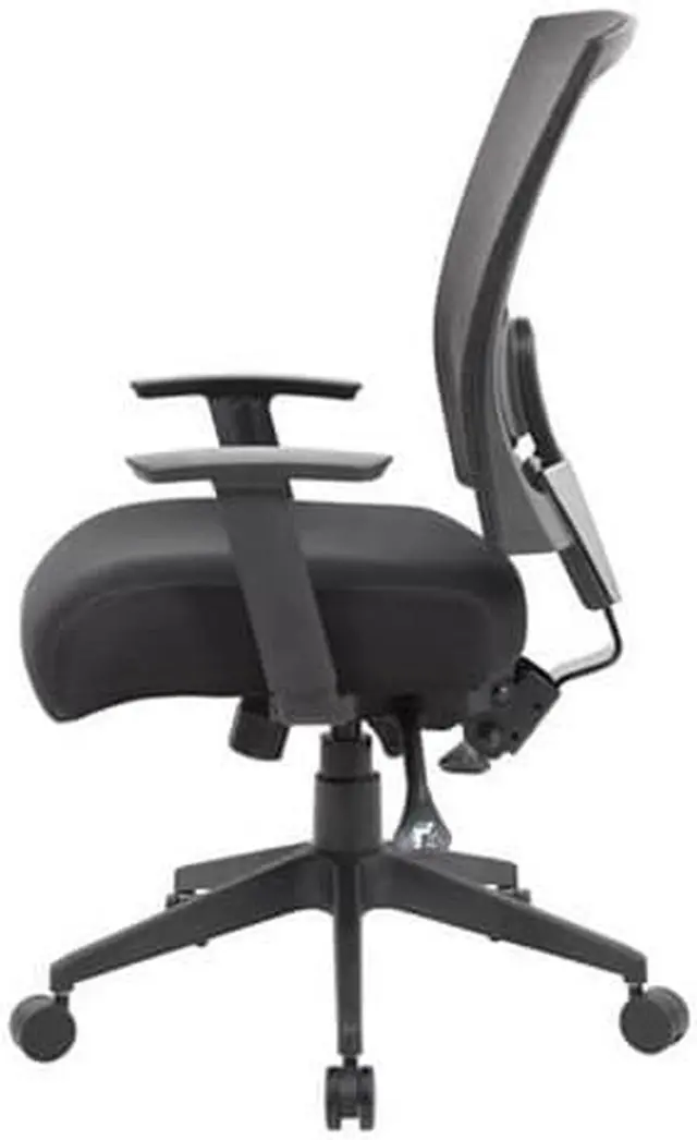 Alt view image 5 of 8 - Boss B6716-SS-BK Mesh Back 3 paddle Task Chair with Seat Slider, 25" x 26" x 38", Mesh - Black