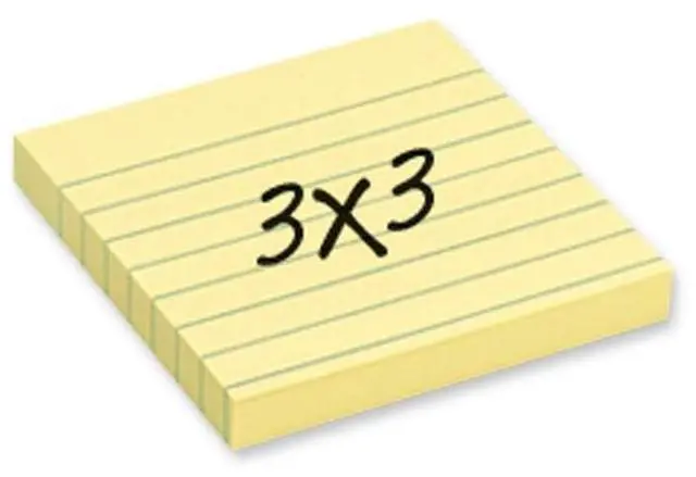 Alt view image 2 of 18 - 3M Post-it Notes Lined 3"x3" 100 Sheets/PD 12/PK Yellow 630SS