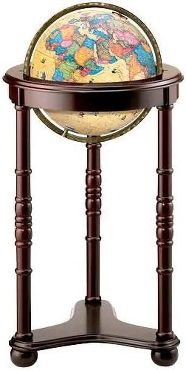 Alt view image 2 of 4 - Replogle Globes Lancaster Illuminated Antique World Globe