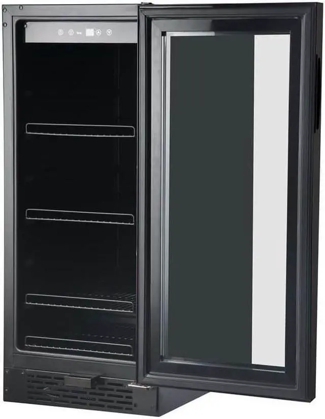 Alt view image 4 of 15 - Whynter Built-in Black Glass 80-can capacity 3.4 cu ft. Beverage Refrigerator
