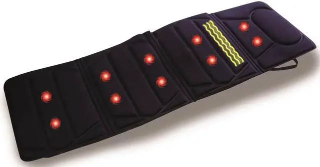 Alt view image 7 of 9 - Carepeutic Targeted Zone Deluxe Vibration Massage Mat with Heat Therapy