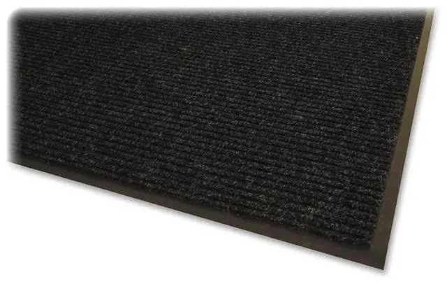 Alt view image 2 of 17 - Genuine Joe Indoor Mat Vinyl Backing 3'x5' Charcoal 55351