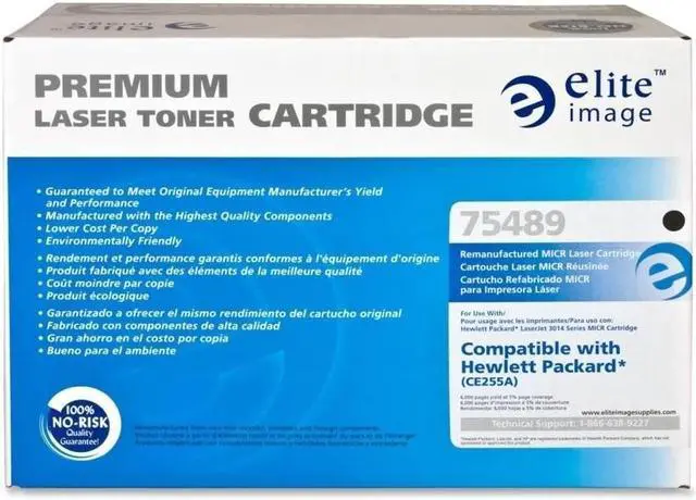 Alt view image 6 of 9 - Elite Image 75489 MICR Toner Cartridge 6000 Page Yield Black
