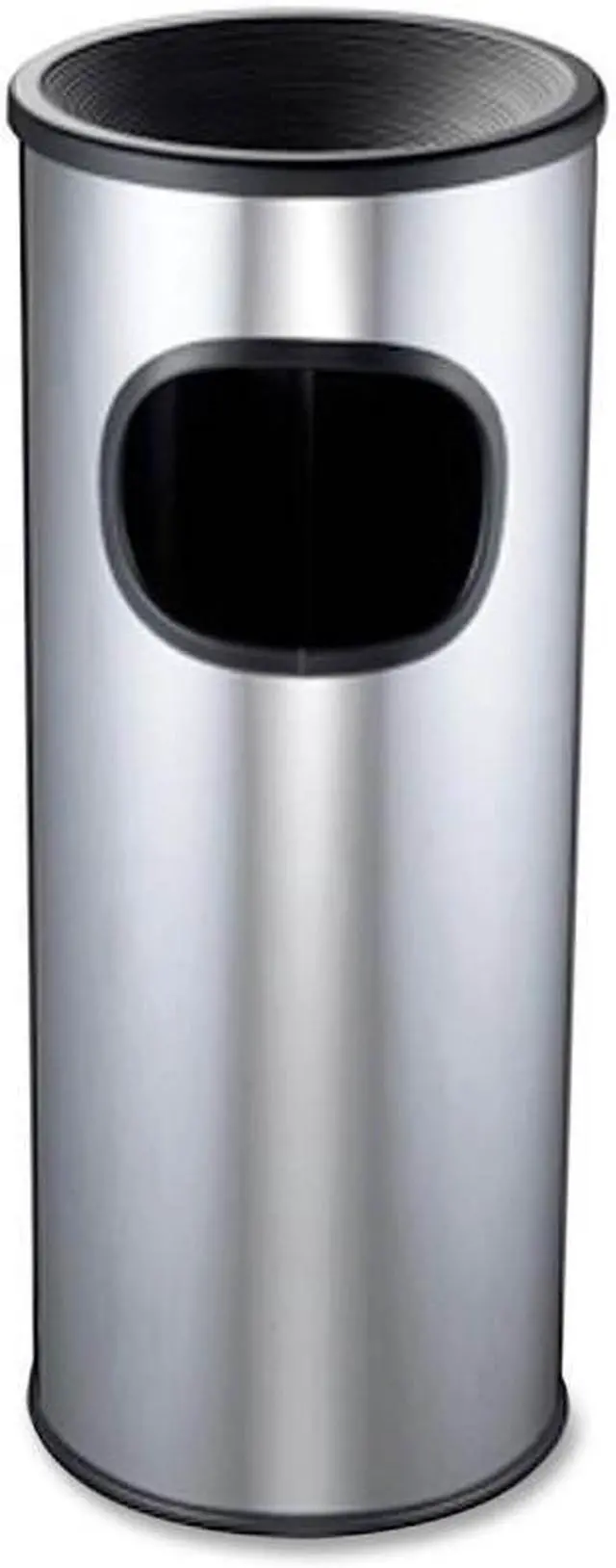 Alt view image 2 of 11 - Genuine Joe Ashtray Receptacle Fire-Safe 3 Gal. Stainless Steel 58883