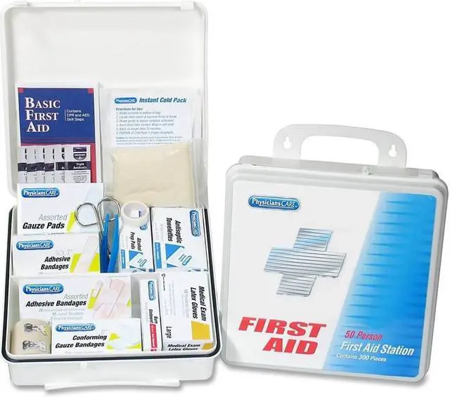 Alt view image 4 of 10 - Physicianscare Office First Aid Kit for Up to 75 people 312 Pieces/Kit 60003