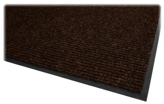 Alt view image 3 of 14 - Genuine Joe Dual Rib Indoor Mat f/Hard Surface 3'x5' Chocolate 02400