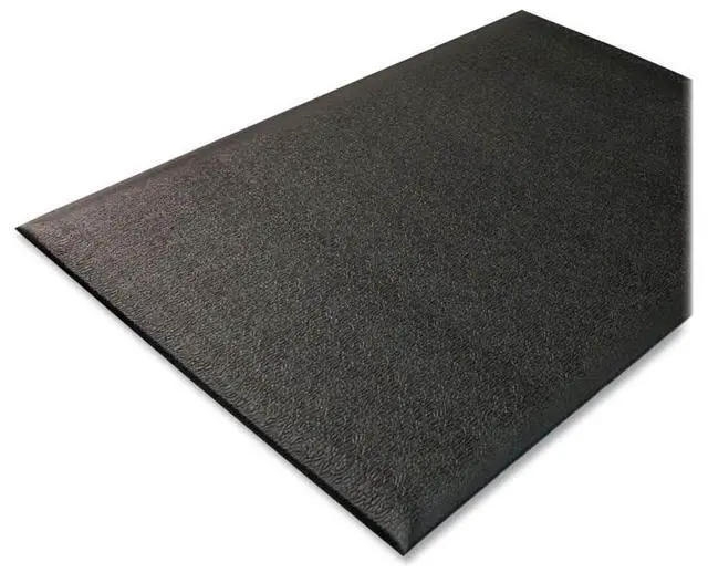 Alt view image 2 of 5 - Genuine Joe Anti-Fatigue Floor Mat Thick Vinyl 3'x10' Black 70371