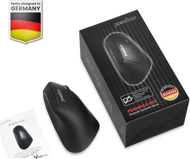Alt view image 7 of 8 - Perixx PERIMICE-804  Bluetooth Ergonomic Vertical Optical Mouse 800/1200/1600 DPI 6 Buttons Design