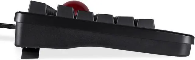 Alt view image 5 of 9 - Perixx Periboard-522 Mechanical Trackball Keyboard - 2.17 Inch Large Trackball - Tilt Scrolling Wheel - Full-Size Wired Size USB Mechanical Keyboard with Optical Trackball Mouse