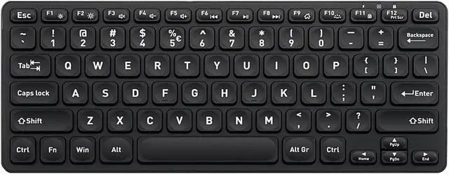 Main image of Perixx PERIBOARD-732B Wireless Backlit Mini Keyboard, X Type Scissor Keys, White Backlit