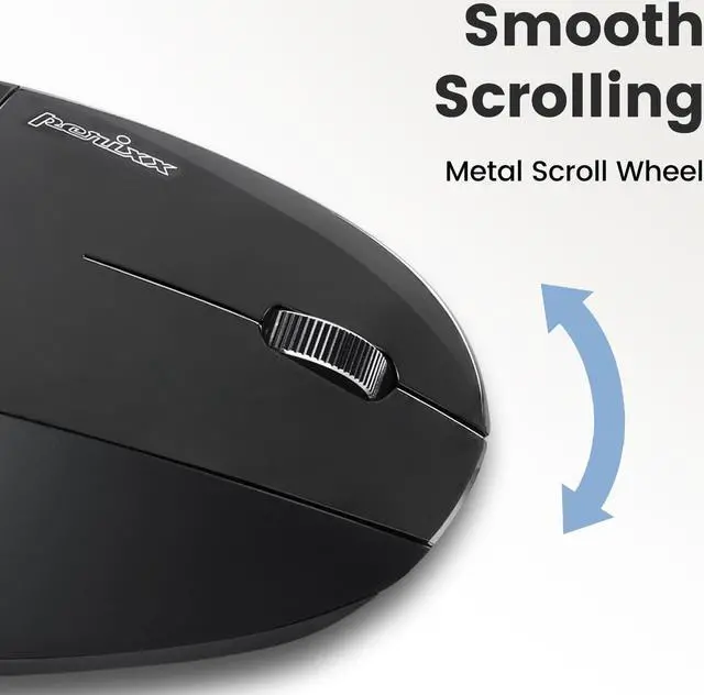Alt view image 7 of 7 - Perixx PERIDUO-813B US, Wireless Ergonomic Compact Keyboard & Vertical Mouse