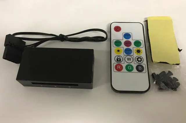 Alt view image 6 of 10 - EPOWER 120mm Quiet RGB LED PWM Fan (6-Pack) with  8 Port Fan Hub and RF Remote