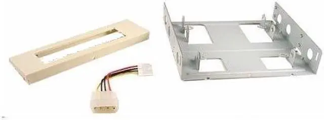 Main image of 3.5" FDD/HDD/SSD Mounting Kit Bracket For 5.25" Bay (Beige)