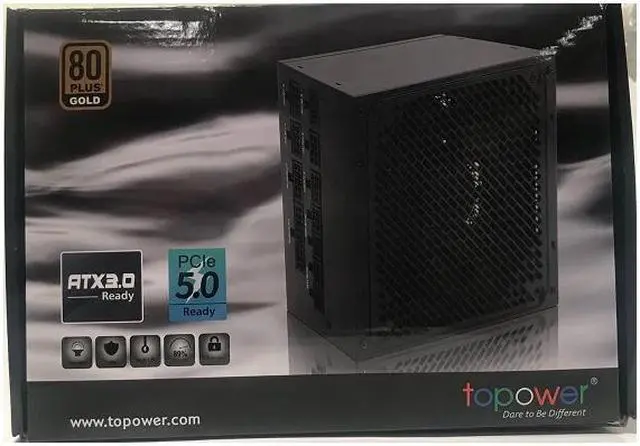 Alt view image 4 of 6 - TOPOWER TOP-1000WG1 PCIE 5.0, 80PLUS GOLD Full Modular Gaming Power Supply, 12VHPWR Cable, 4080 4090 ATX 3.0 Compatible, 1000W PSU