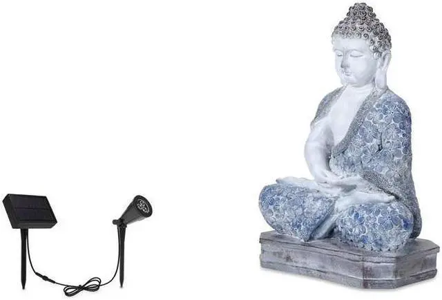 Main image of Meditating Buddha with High-Power Solar Spotlight
Meditating Buddha Garden Statue Decor 45-Lumen 0.11-Watt Multicolor Solar LED Outdoor Path Light (2500 K)