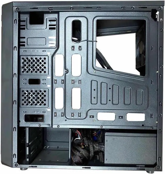 Alt view image 5 of 7 - EPOWER EP-2002BB-800 Mid Tower ATX/Micro ATX Black Computer Case with 800W Power Supply
