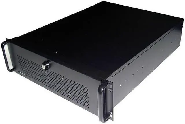 Main image of TOPOWER TP-3066B-600 3U BLACK RACKMOUNT SERVER CASE WITH 3U 600W POWER SUPPLY, 5 EXTERNAL 5.25" BAY, DOOR