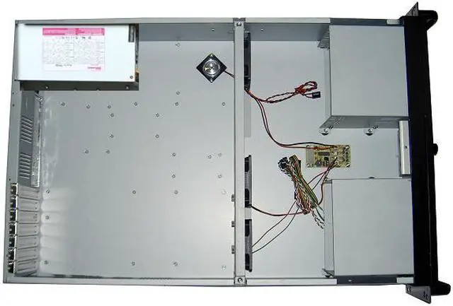 Alt view image 4 of 5 - TOPOWER TP-3066B-600 3U BLACK RACKMOUNT SERVER CASE WITH 3U 600W POWER SUPPLY, 5 EXTERNAL 5.25" BAY, DOOR