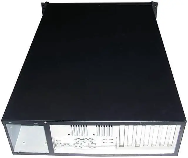 Alt view image 5 of 5 - TOPOWER TP-3066B-600 3U BLACK RACKMOUNT SERVER CASE WITH 3U 600W POWER SUPPLY, 5 EXTERNAL 5.25" BAY, DOOR