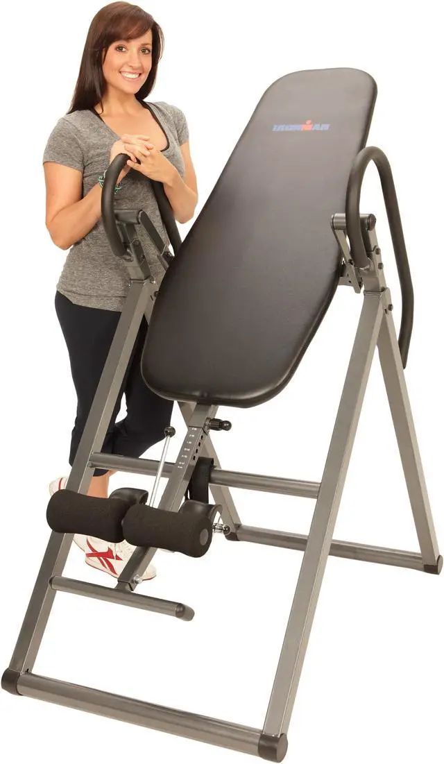 Alt view image 2 of 7 - Paradigm Health and Wellness 5502 Ironman LX 300 Inversion Table