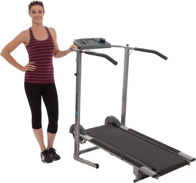 Main image of EXERPEUTIC 100XL High Capacity Magnetic Resistance Manual Treadmill with Heart Pulse System - OEM