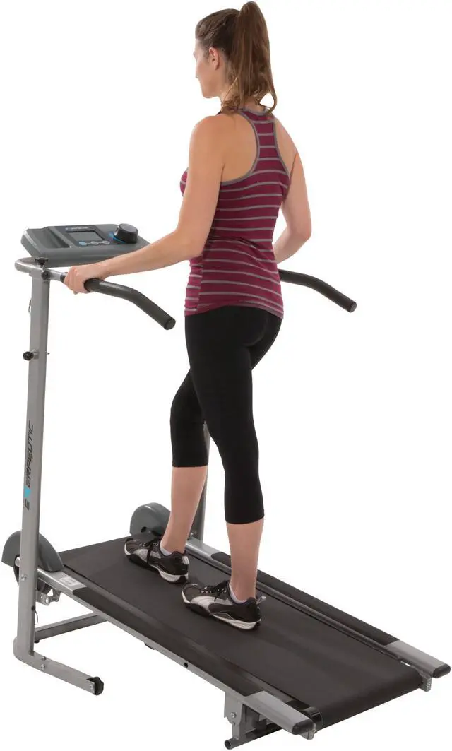 Alt view image 2 of 11 - EXERPEUTIC 100XL High Capacity Magnetic Resistance Manual Treadmill with Heart Pulse System - OEM