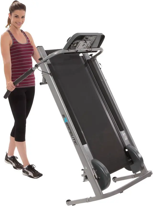Alt view image 4 of 11 - EXERPEUTIC 100XL High Capacity Magnetic Resistance Manual Treadmill with Heart Pulse System - OEM