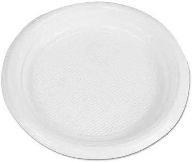 Alt view image 2 of 5 - Boardwalk BWKPLTHIPS6WH Hi-Impact Plastic Dinnerware, Plate