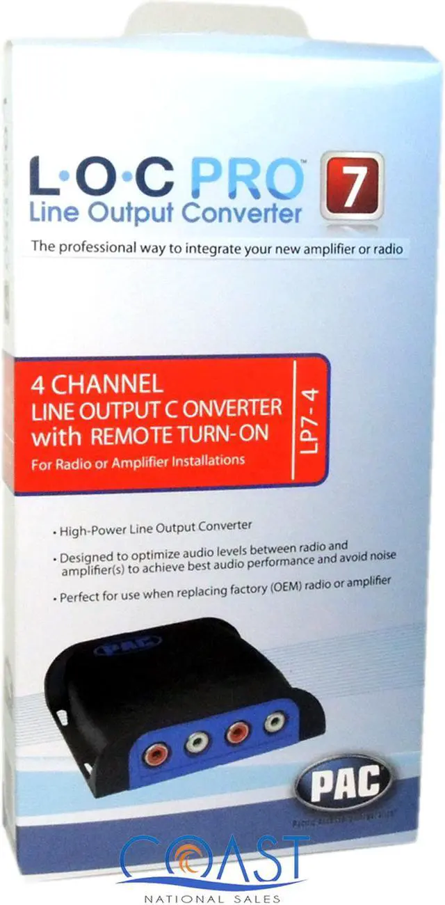 Alt view image 5 of 9 - PAC LP7-4 Universal 4-Channel Line Output Converter with Remote Turn-On Circuit