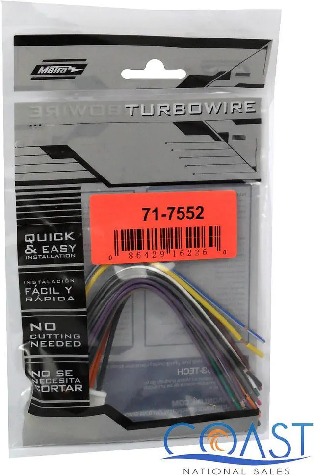 Alt view image 2 of 10 - METRA 71-7552 NISSAN / SUBARU VEHICLES OEM RADIO HARNESS W/ 20 PIN CONNECTOR NEW