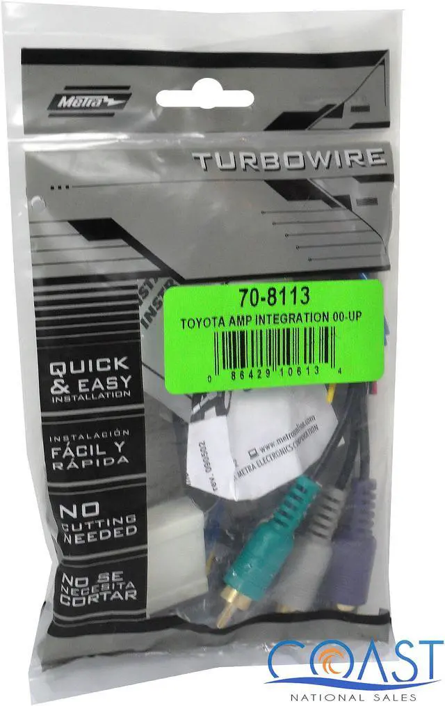 Alt view image 2 of 16 - Metra 70-8113 TURBOWire; Amp Integration Wire Harness