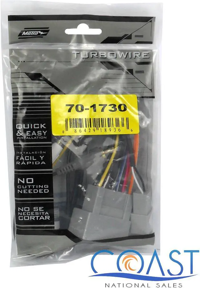Alt view image 2 of 8 - METRA 70-1730 HONDA 2008 - UP HEAD UNIT WIRING HARNESS W/ AMP SOUND SYSTEM NEW