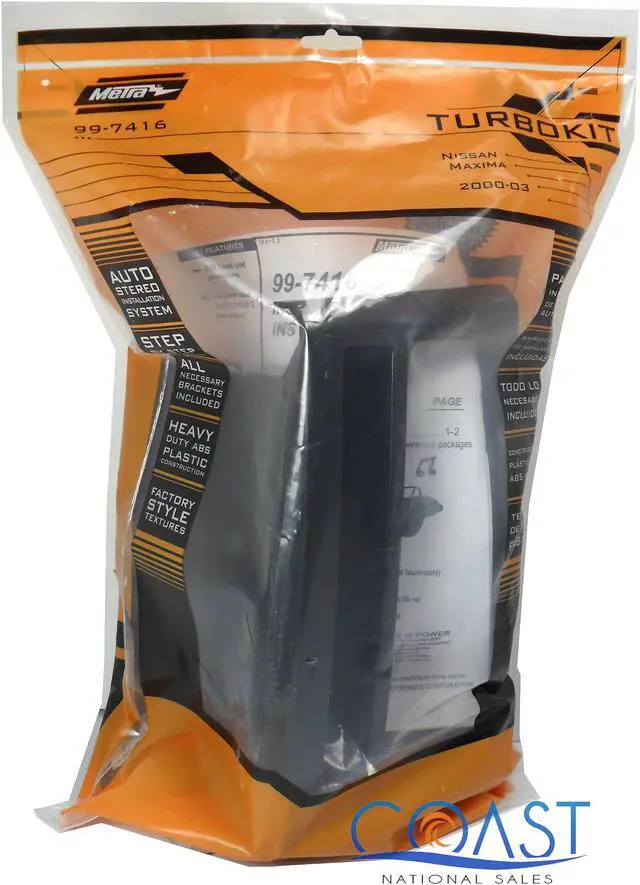 Alt view image 2 of 6 - Metra 99-7416 Single DIN Stereo Dash Kit w/ Pocket for 2000-2003 Nissan Maxima