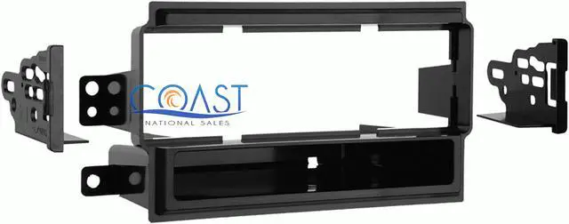 Alt view image 3 of 7 - Metra 99-7405 Single DIN Installation Kit for 2004-2008 Nissan Titan (Base Model Only) (Black)