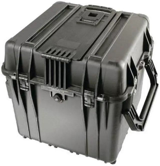 Alt view image 2 of 12 - PELICAN 0340-000-110 Black 0340 18" Cube Case with Foam
