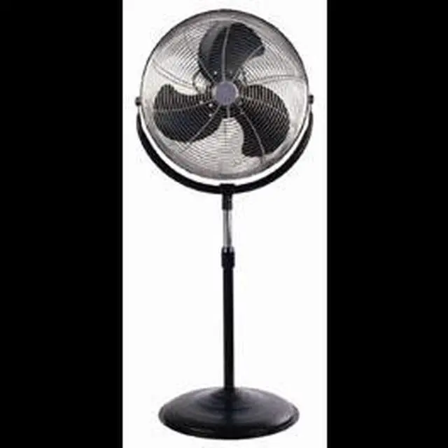 Alt view image 2 of 6 - Optimus 18 in. Stand Fan Industrial Chrome Grill - Black - F4184