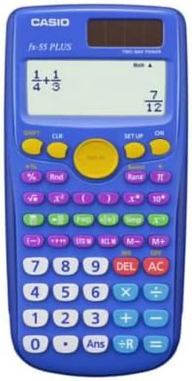 Alt view image 2 of 8 - Casio fx-55Plus Fraction Scientific Calculator