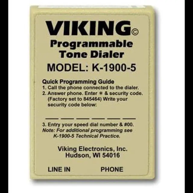 Alt view image 4 of 13 - Viking Electronics - K-1900-5 - Viking Electronics K-1900-5 Touch Tone Dialer - 2.1 Width x 1 Depth x 2.9 Height