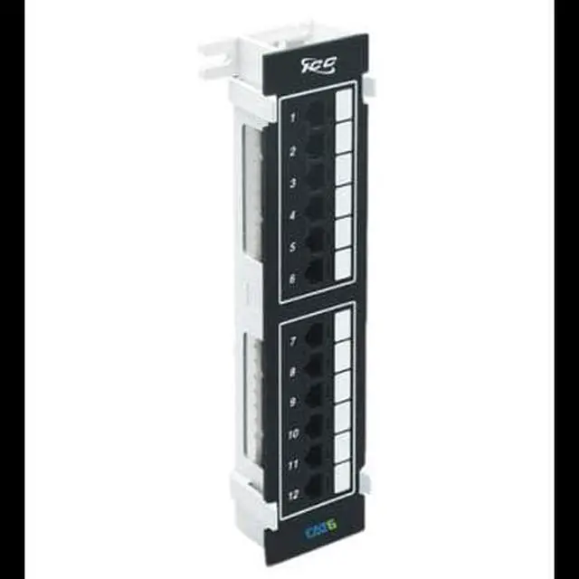 Alt view image 3 of 7 - ICC Patch Panel, 12 Port CAT6, Vertical