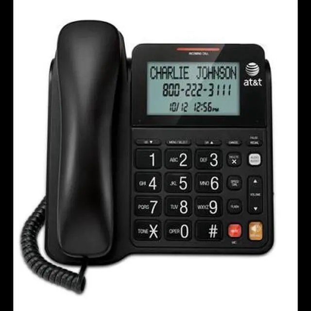Alt view image 4 of 12 - At&T Cl2940 Standard Phone - Black