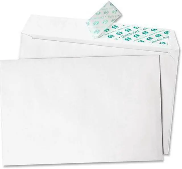Alt view image 5 of 16 - Quality Park 10750 Greeting Card/Invitation Envelope, Announcement - 5.75" x 8.75" - 24 lb - Peel & Seal - 100/Box - White