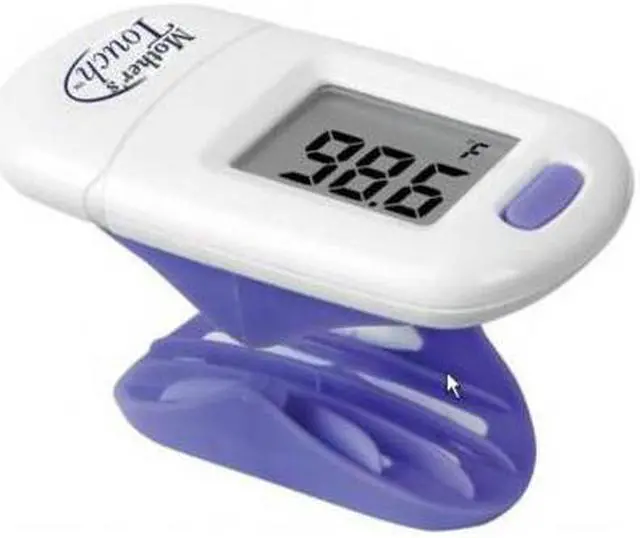 Main image of Veridian Healthcare Mother's Touch Forehead Thermometer - Non-invasive, Memory Recall, Auto-off, Latex-free, Temperature Tone, BPA Free - For Forehead