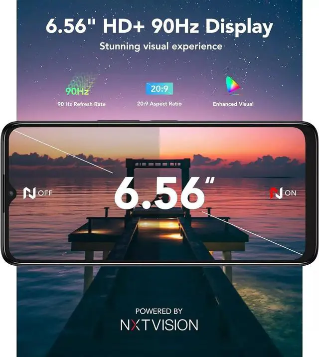 Alt view image 3 of 7 - TCL 40 XE 5G 64GB 6.56" 5000mAh Spectrum + GSM UNLOCKED Cell Phone Brand New