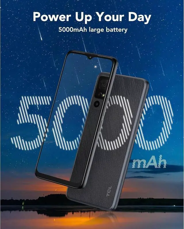 Alt view image 5 of 7 - TCL 40 XE 5G 64GB 6.56" 5000mAh Spectrum + GSM UNLOCKED Cell Phone Brand New