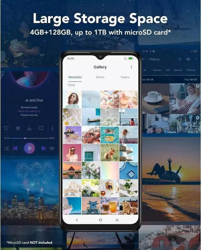 Alt view image 7 of 7 - TCL 40 XE 5G 64GB 6.56" 5000mAh Spectrum + GSM UNLOCKED Cell Phone Brand New