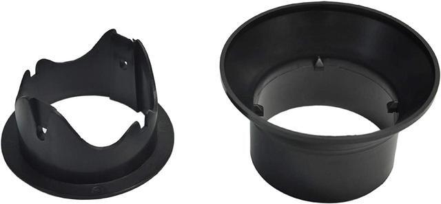 Main image of Myard Gutter Downspout Adapter/Connector Fits 3" (Schedule 40) PVC Rain Water Drain down Pipe Tubing (3", Black)