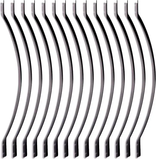Main image of Myard 32-1/4 Inches Aluminum Balusters with Screws for Facemount Railing Fencing, Arc Arch Style (25-Pack, Matte Black)