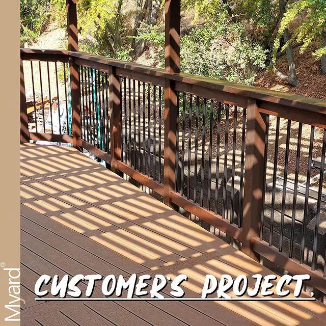 Alt view image 6 of 7 - Myard 32-1/4 Inches Aluminum Deck Balusters with Screws for Facemount Railing Fencing, Arc Arch Style (50-Pack, Matte Black)