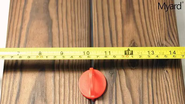 Alt view image 4 of 7 - Myard DJS3.2 1/8 Inches Deck Board Jig Spacer Rings for Pressure Treated, Composite, PVC, Plank, Hardwood Decking Tool (Red, 20-Pack)